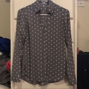 Express gray polka dot portofino